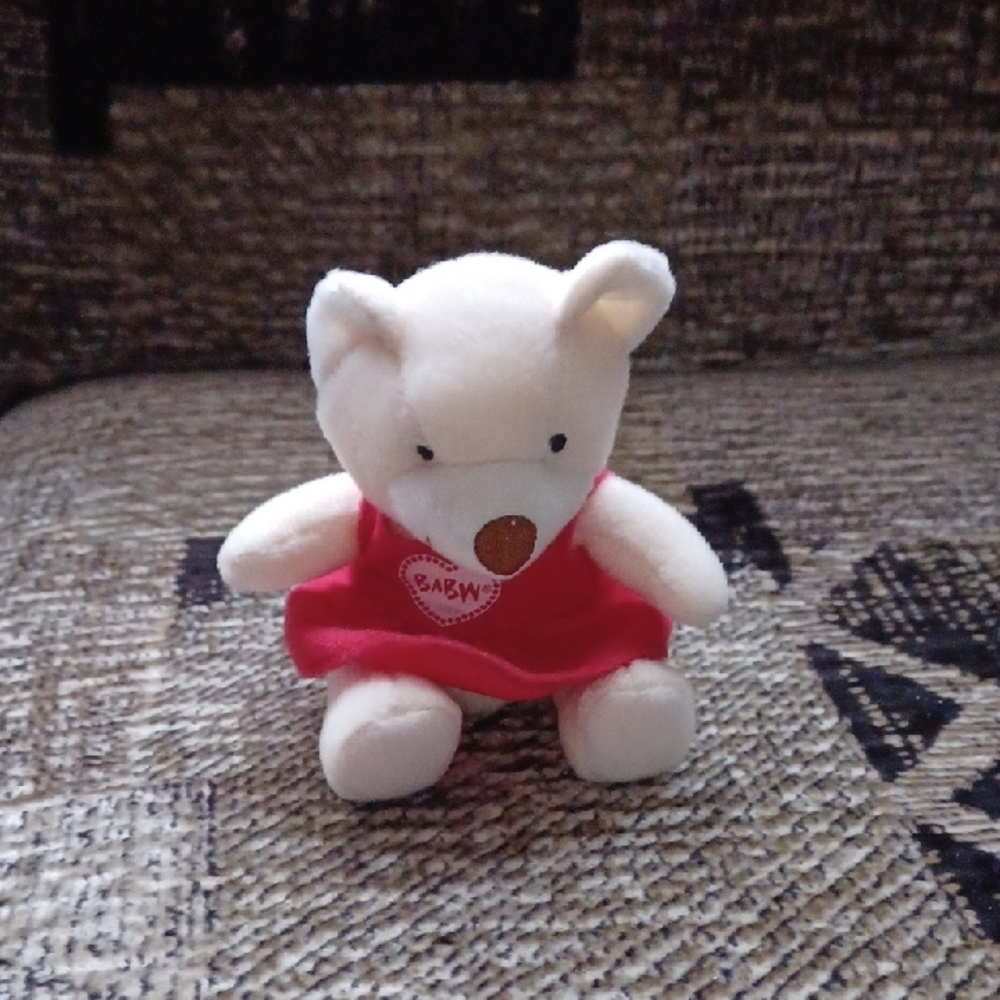 4/$30 Build-A-Bear "Velvet Teddy" with Red Dress - 2006